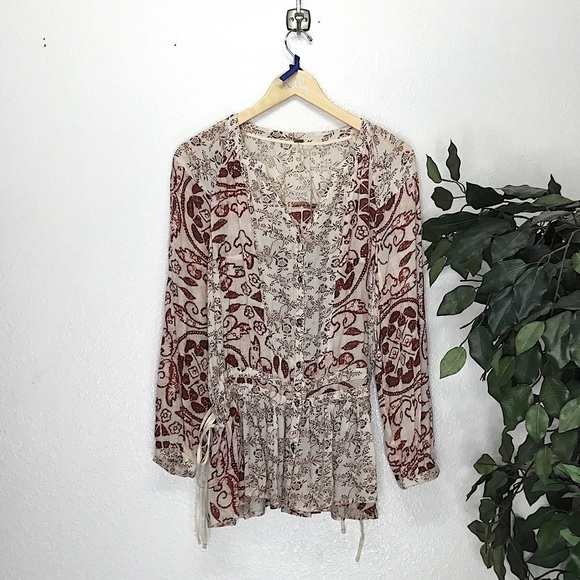 Free People Boho Tunic Top - Picture 1 of 11